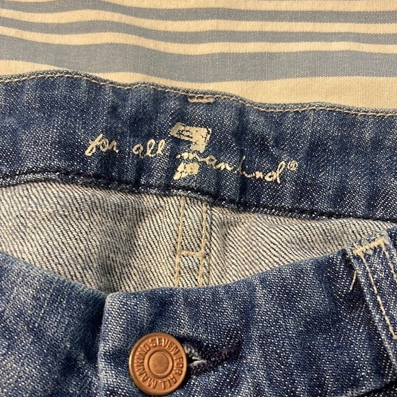 5 for $25 7 For All Mankind‎ "A" Pocket Flare Low Rise Jeans y2k Size 29 - Picture 7 of 14